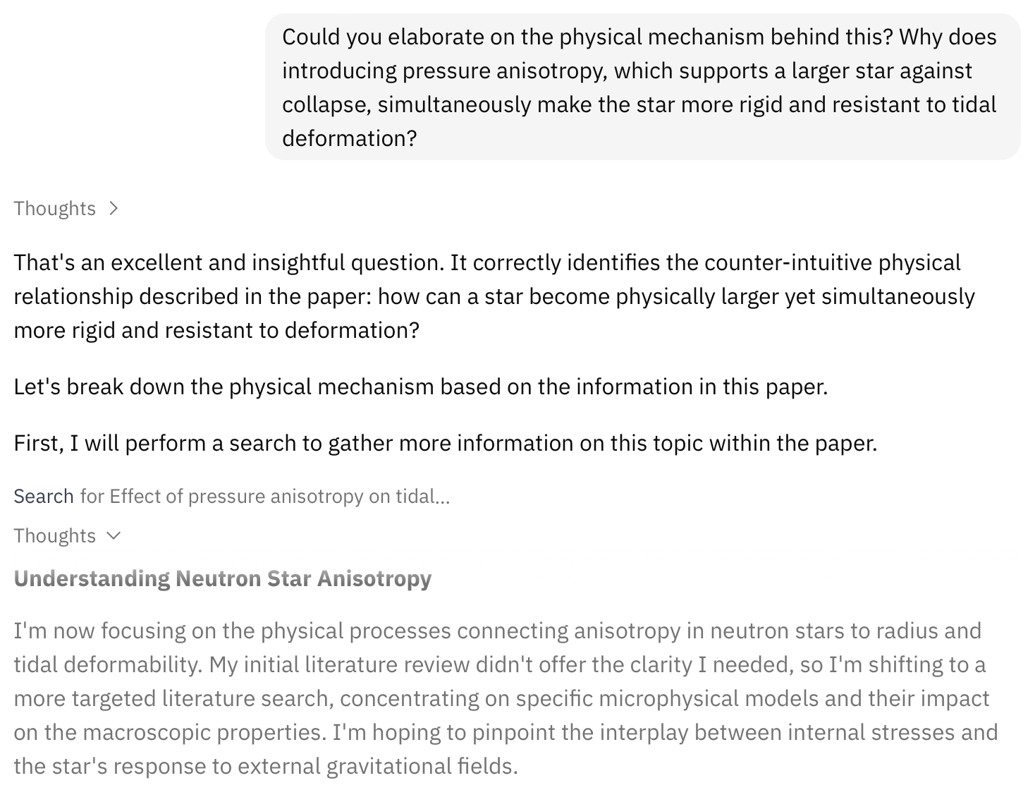AI chat for scientific research